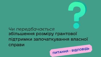 Чи передбачається збільшення розміру грантової підтримки започаткування власної справи?